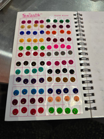 Multicolor velvet bindi book