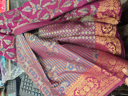 Beautiful designer silk saree