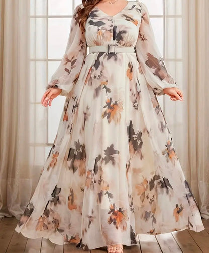 Beautiful designer long dress floral