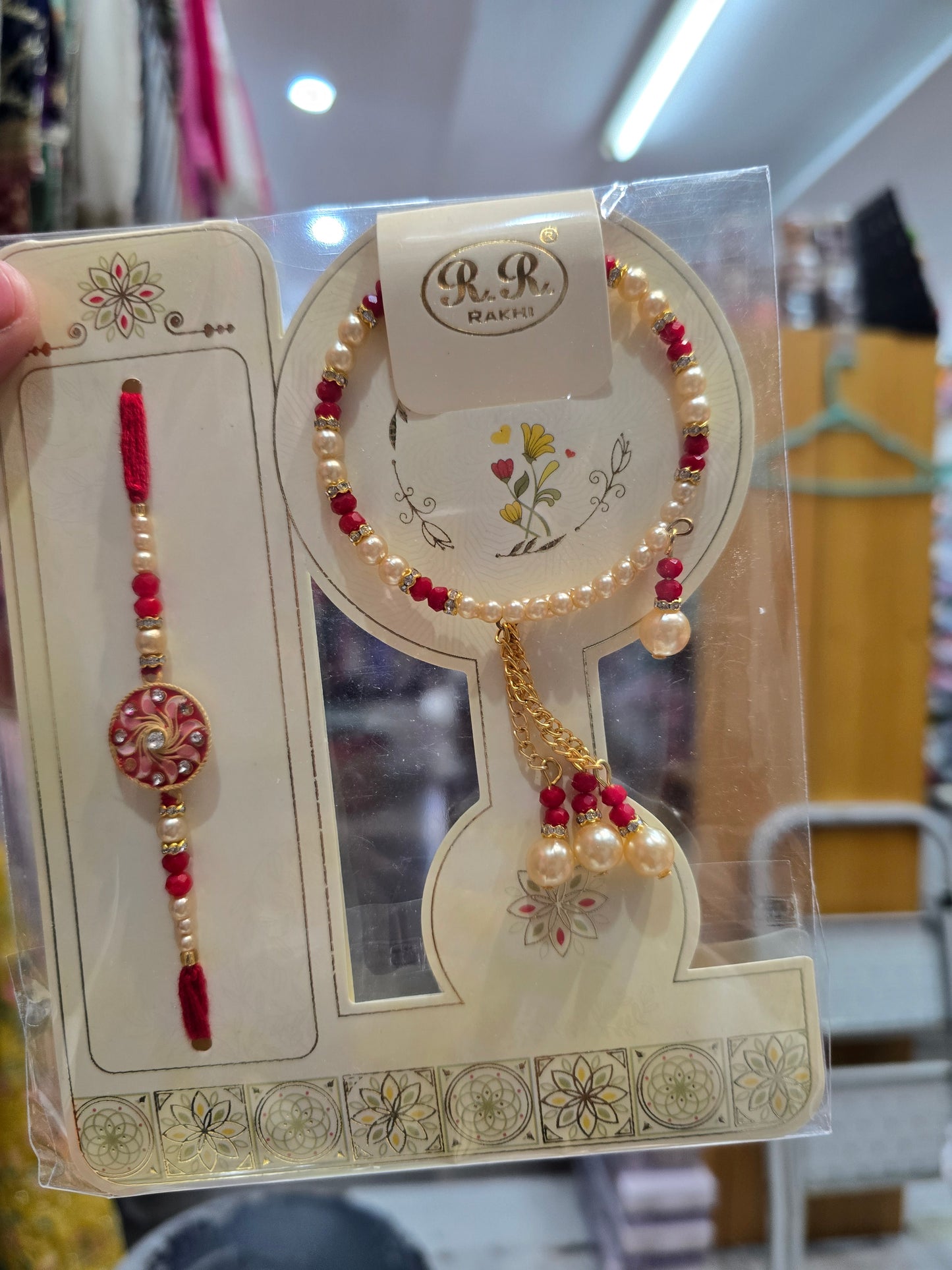 Beautiful designer Bhaiya Bhabhi Rakhi