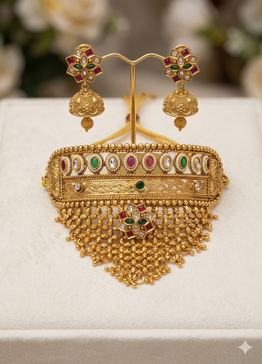 Beautiful designer choker set