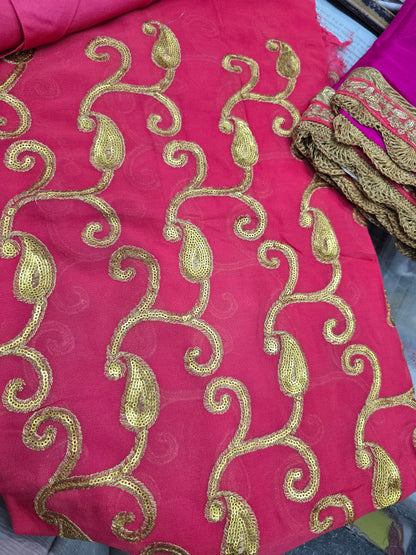 Beautiful designer unstitched suit