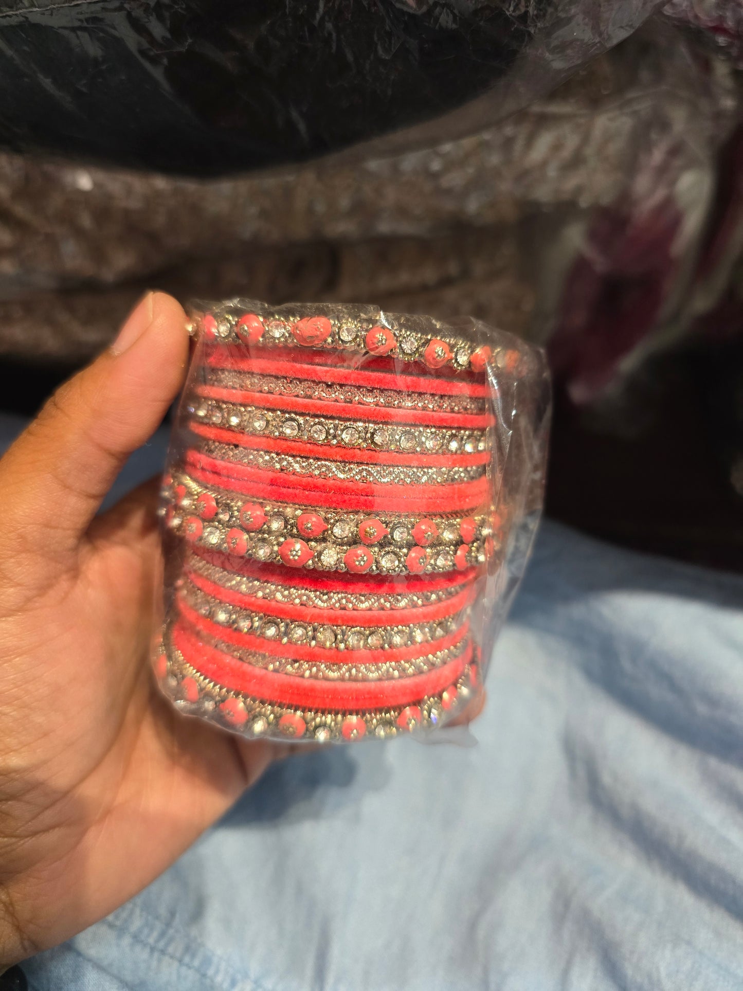 Beautiful designer white bangle set