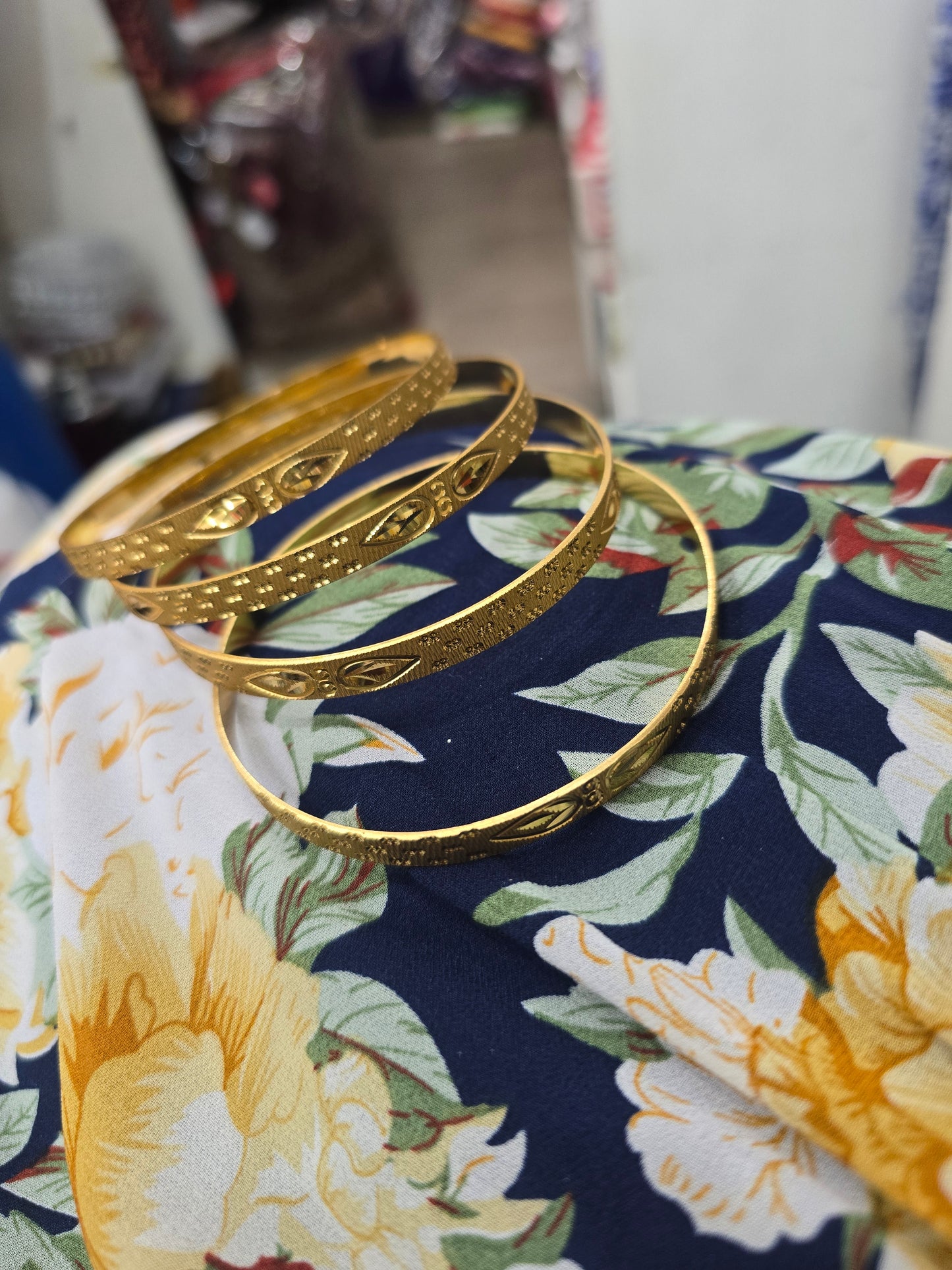 Beautiful gold plated bangles