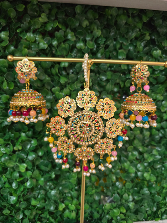 Beautiful designer earring tikkah