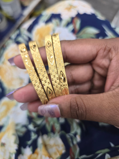 Beautiful gold plated bangles