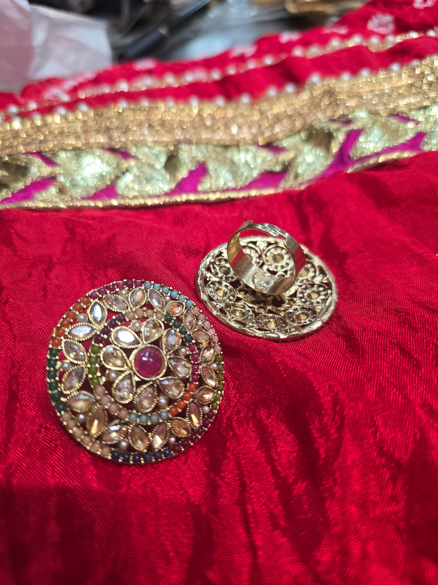 Beautiful designer  multicoloured ring