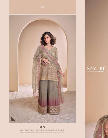 Beautiful designer plazo suit
