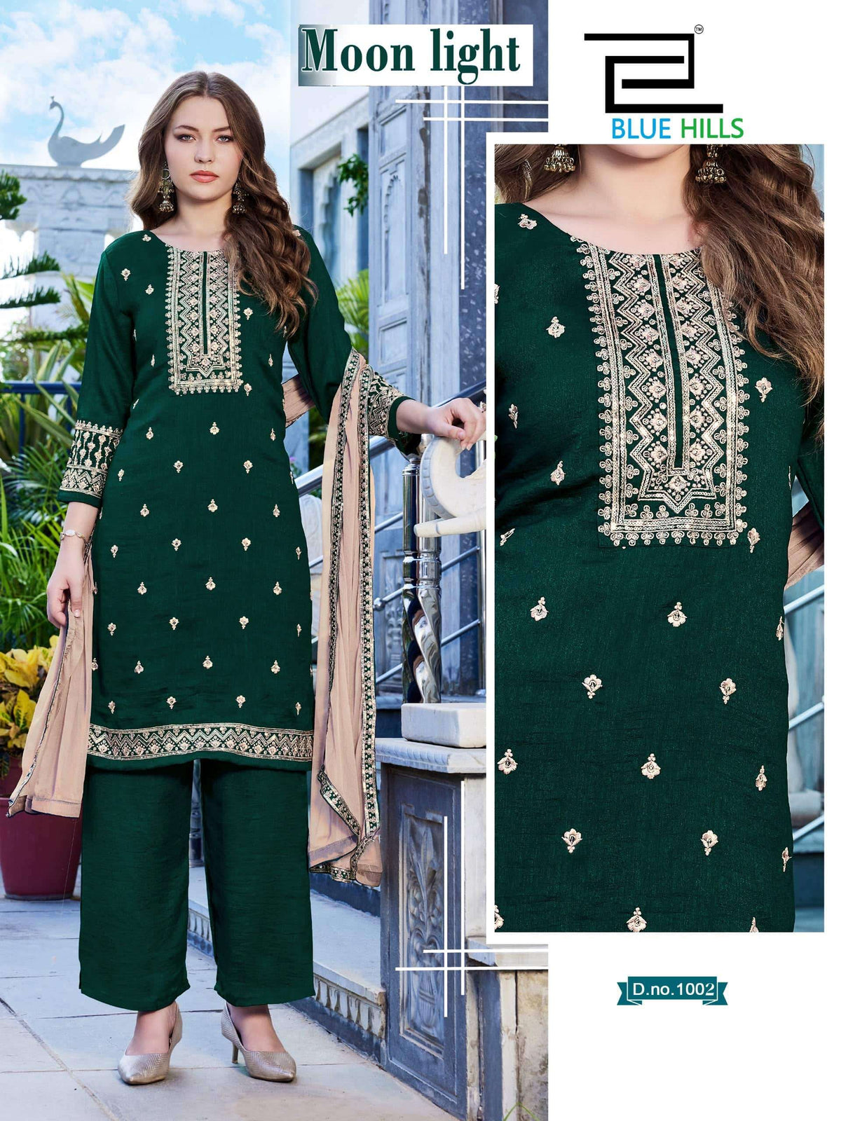 Beautiful designer plazo suit
