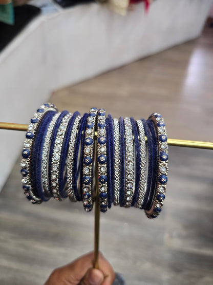 Beautiful designer white bangle set