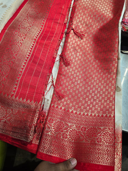 Beautiful designer temple silk saree