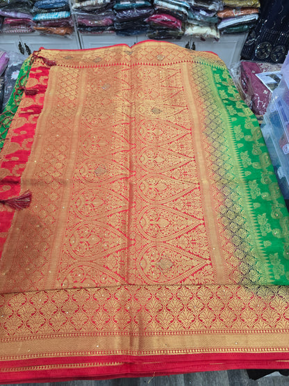 Beautiful designer silk saree