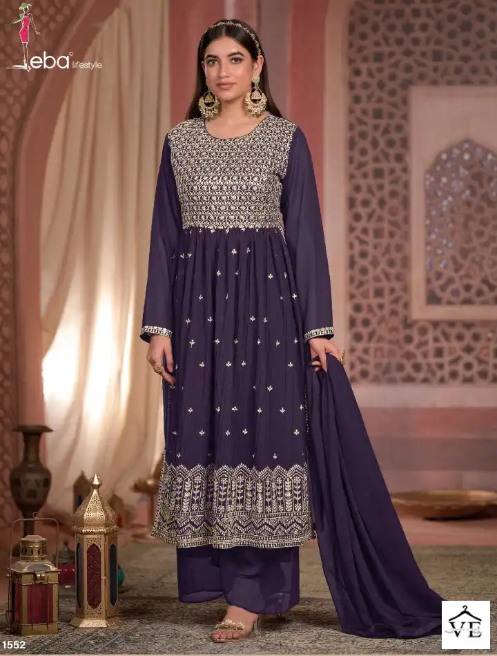 Beautiful designer nyra cut plazo suit