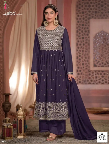 Beautiful designer nyra cut plazo suit