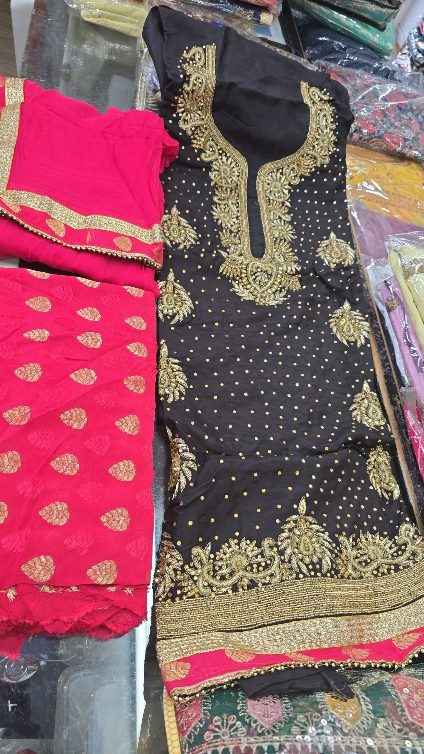 Beautiful designer unstitched suit