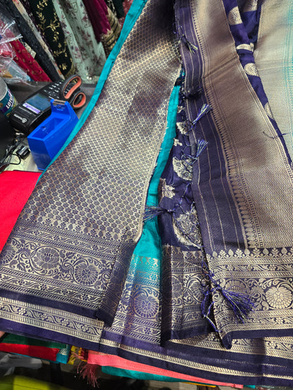 Beautiful designer temple silk saree
