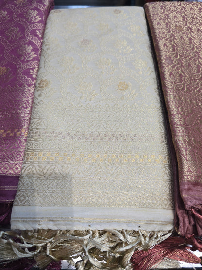 Beautiful designer temple silk saree