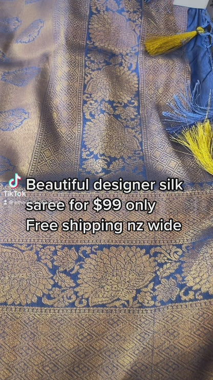 Beautiful designer stylish silk saree