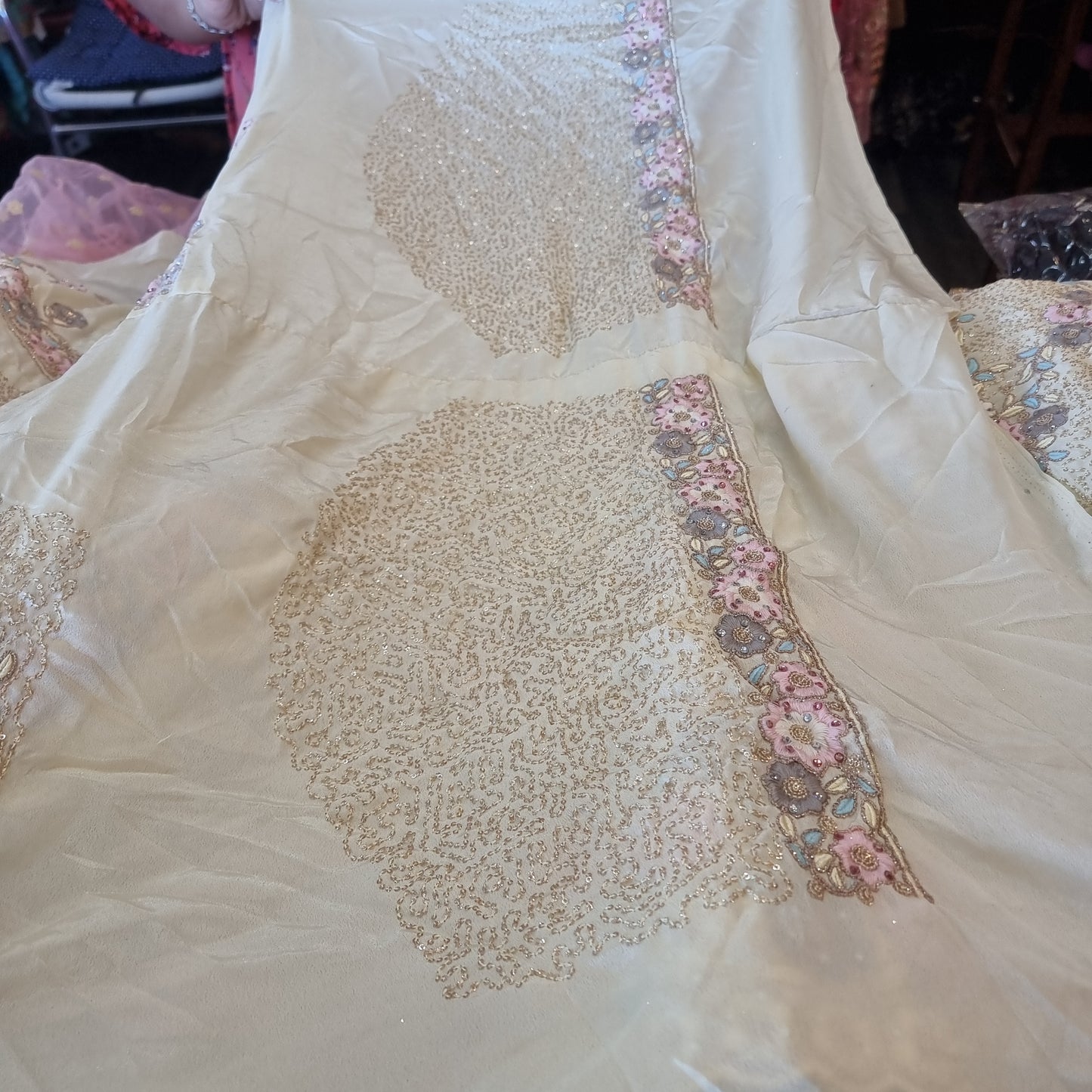 Beautiful designer unstitched lengha