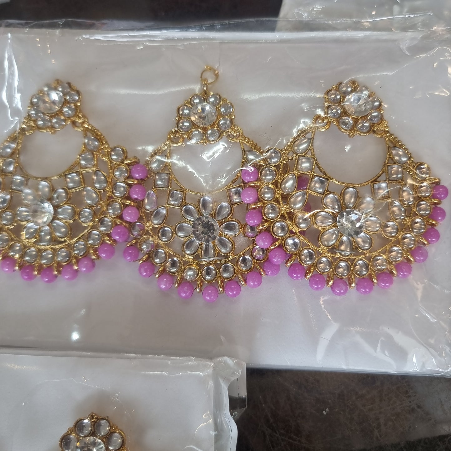 Beautiful designer earing tikkah set