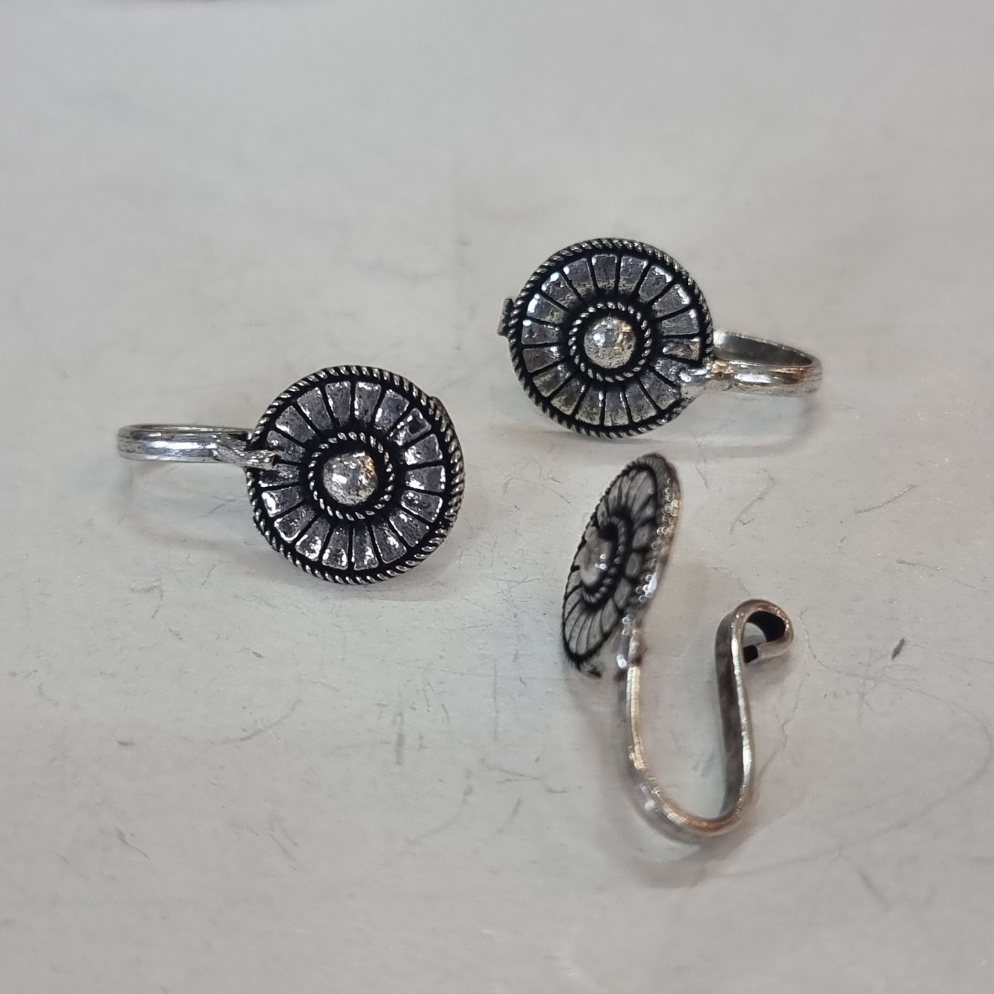 Beautiful designer oxidised nose ring