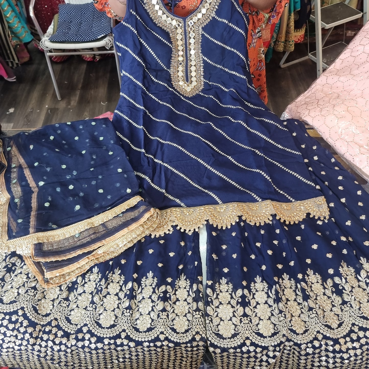 Beautiful designer sharara suit