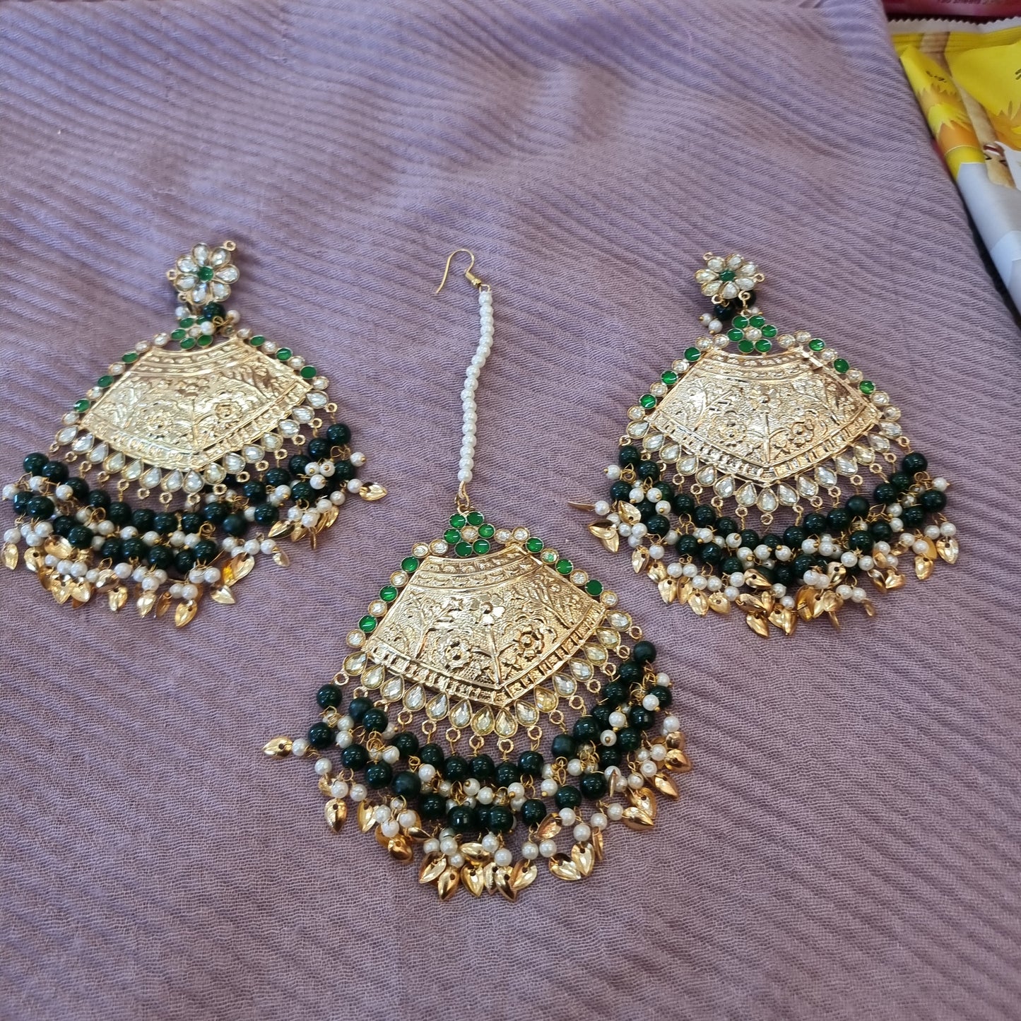 Beautiful designer earing tikkah