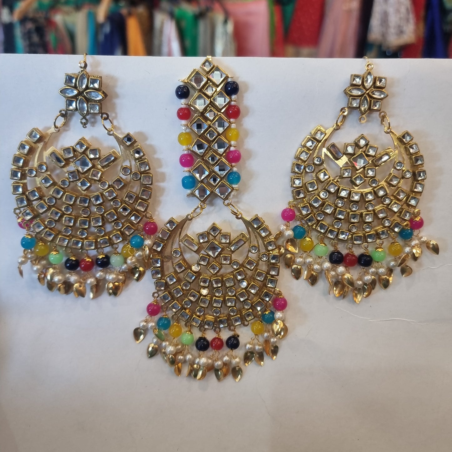 Beautiful designer tikka earrings