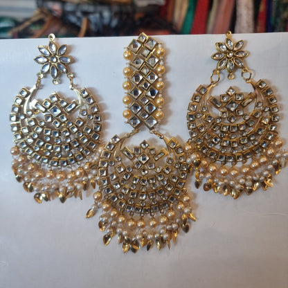 Beautiful designer tikka earrings