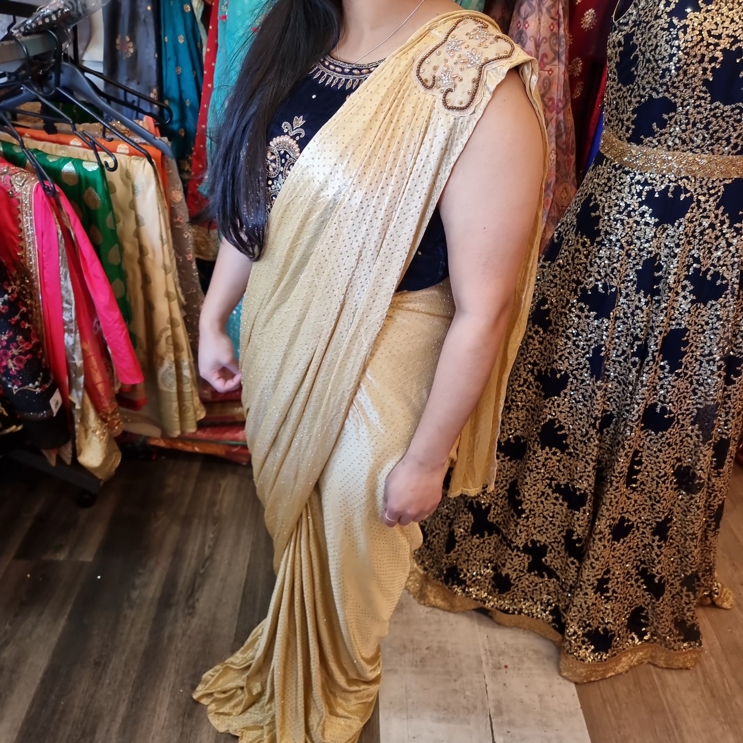 Beautiful designer readymade saree