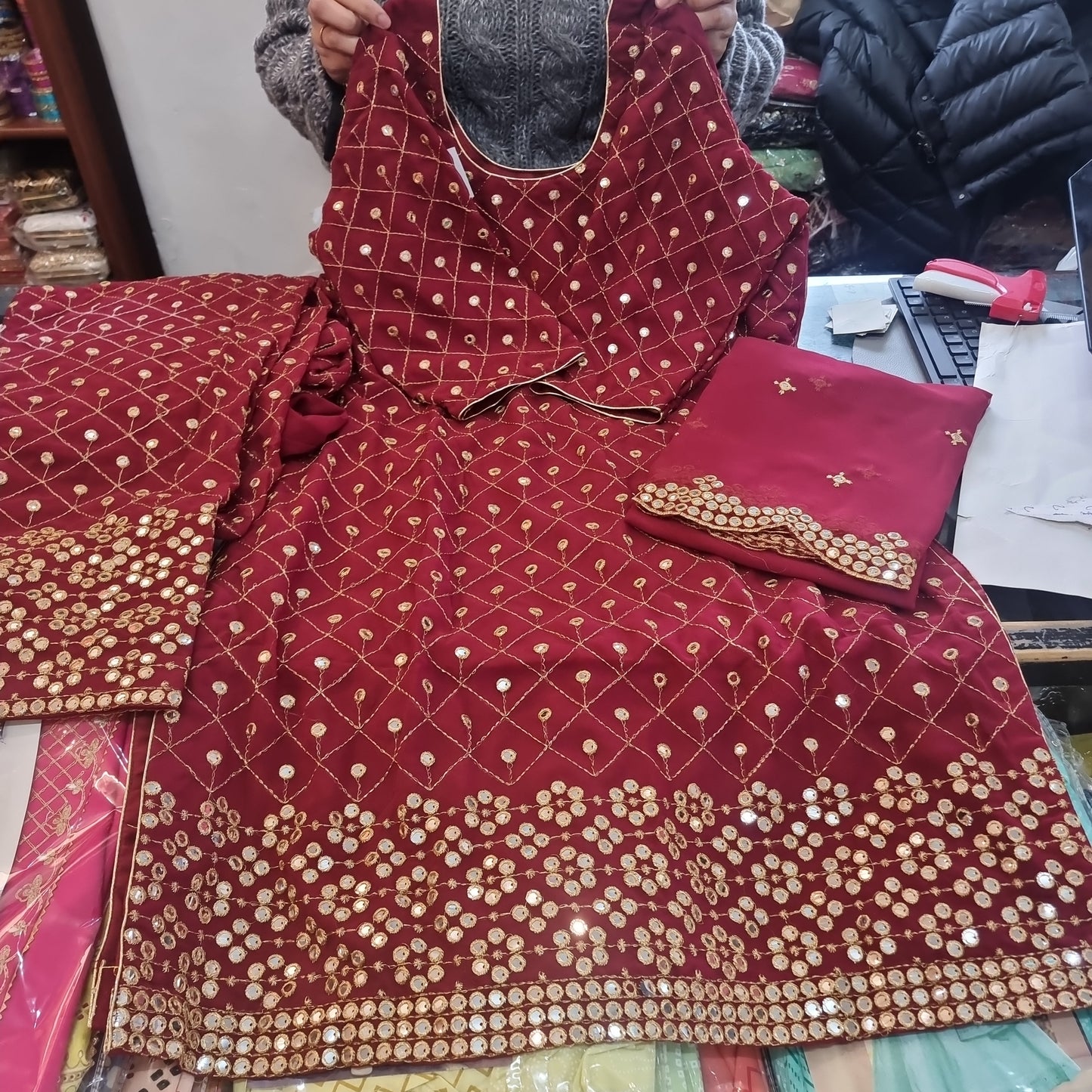 Beautiful designer readymade patiala