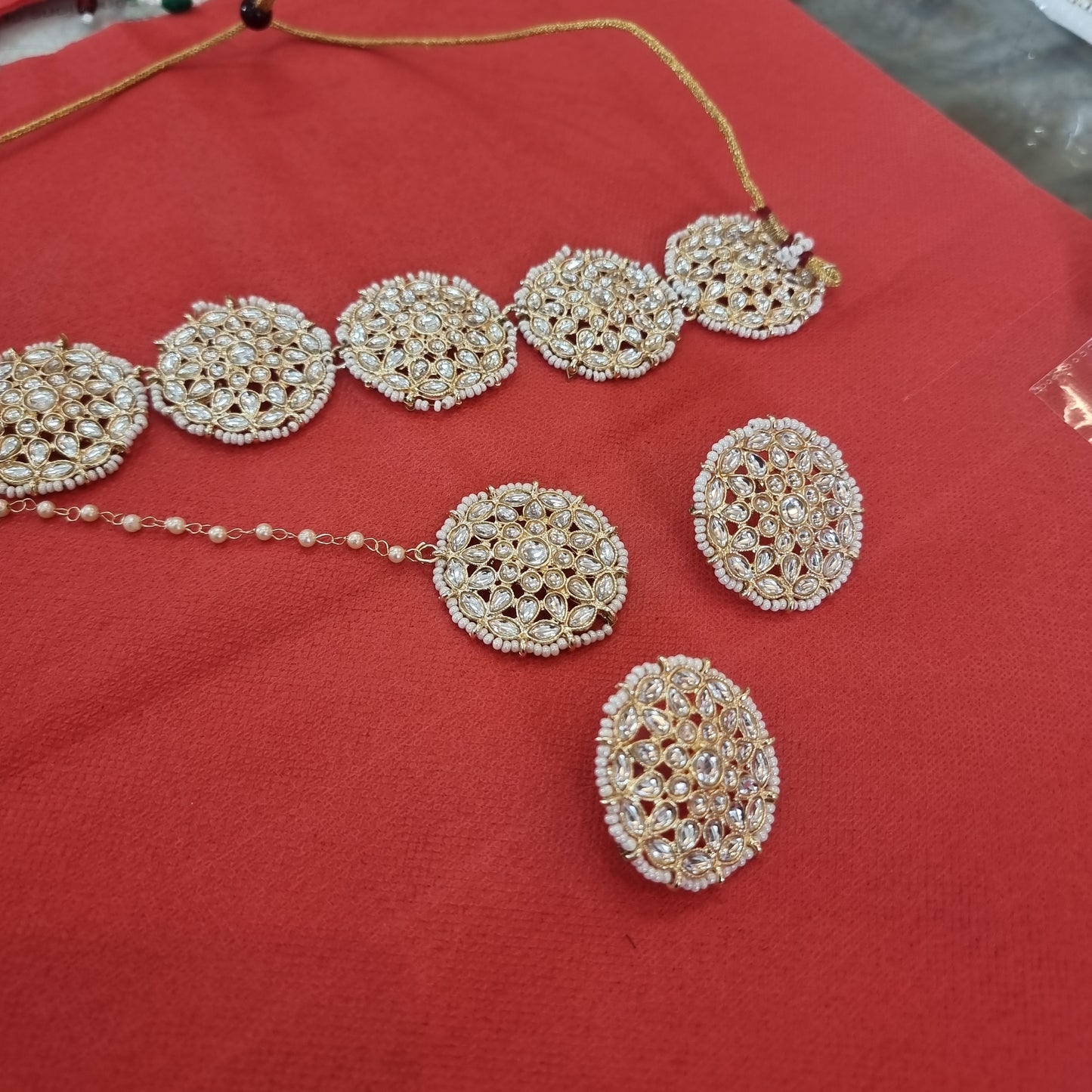 Beautiful designer kundan necklace set