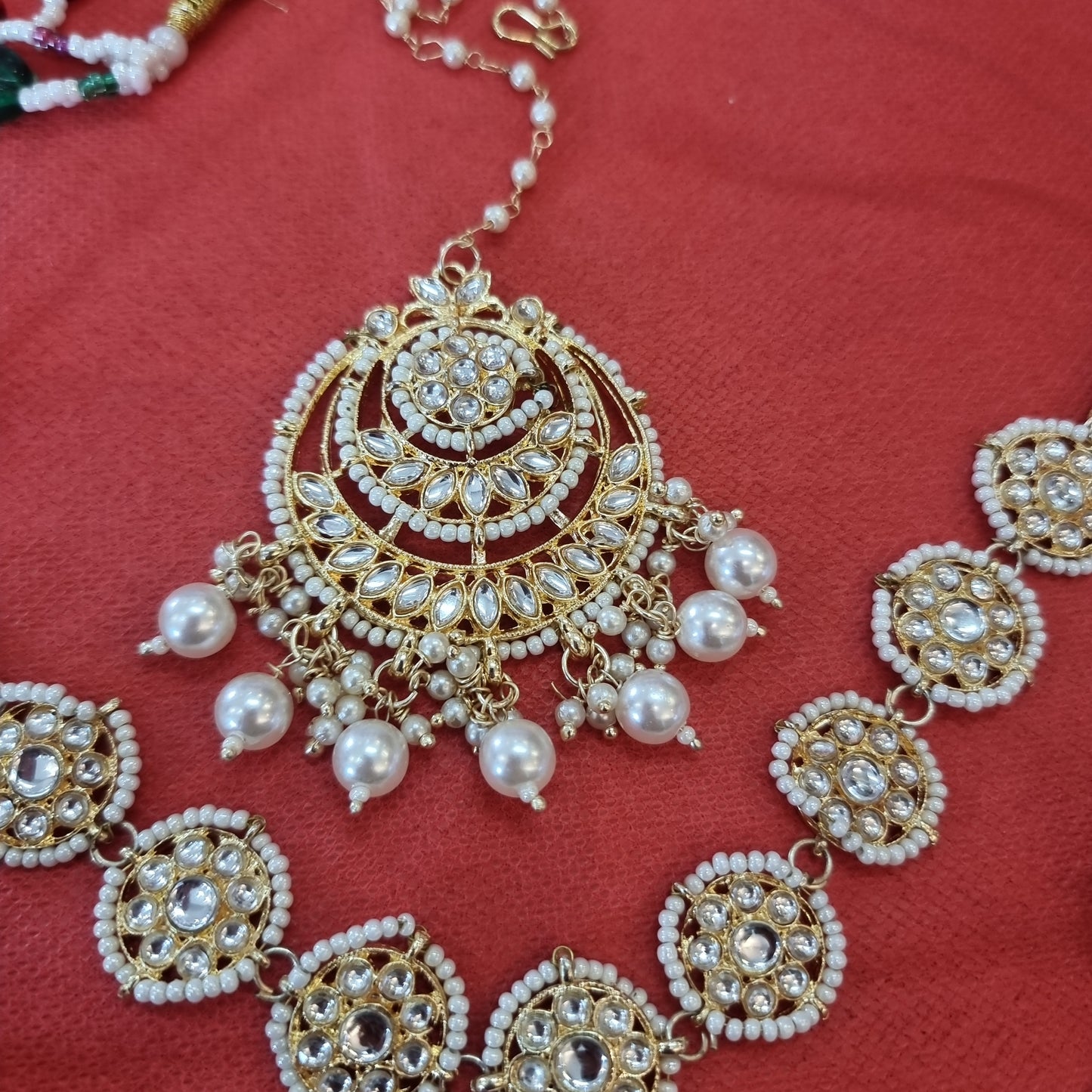 Beautiful designer kundan necklace set