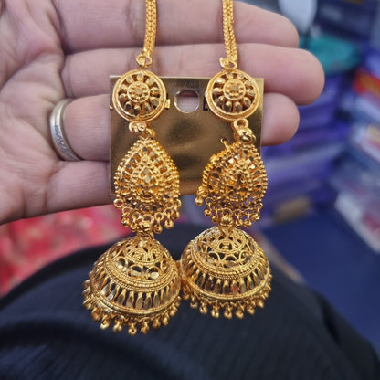 Beautiful designer gold plated jhumki