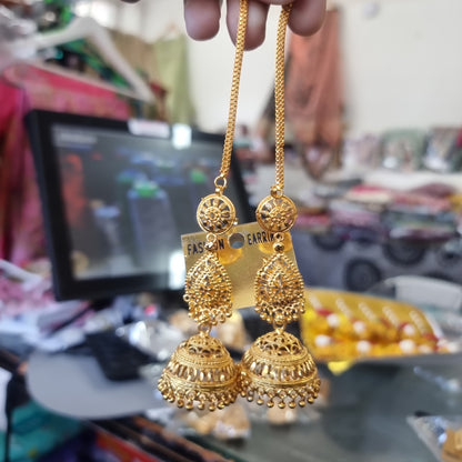 Beautiful designer gold plated jhumki