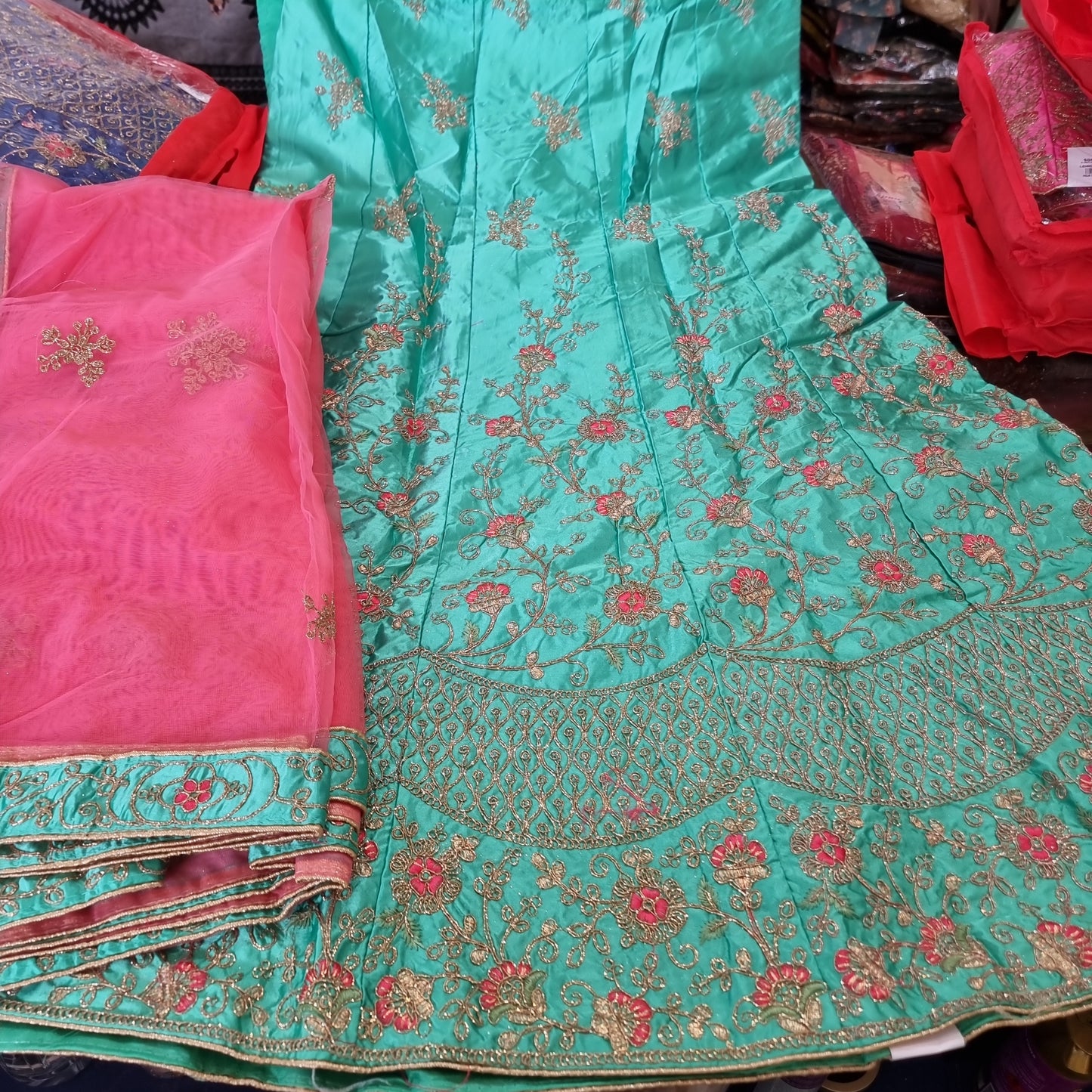 Beautiful designer Semi stitch lengha choli