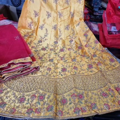 Beautiful designer Semi stitch lengha choli