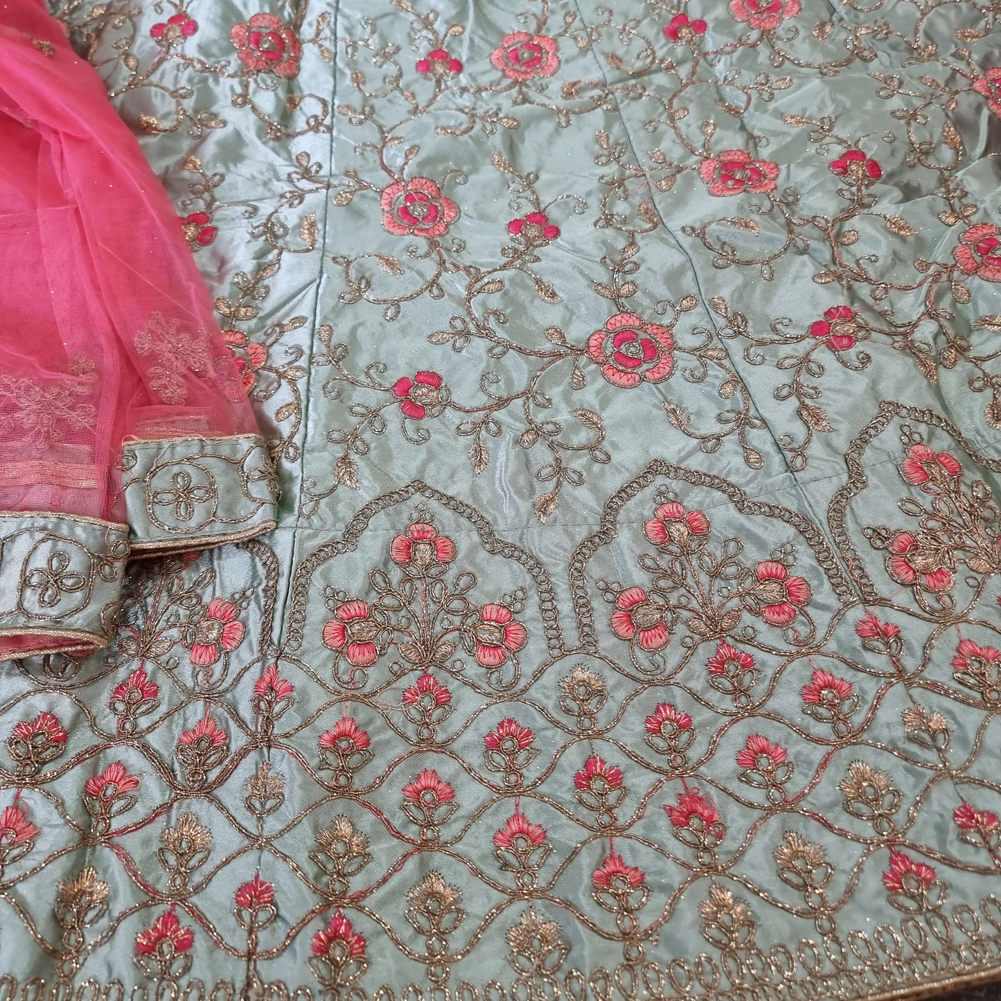 Beautiful designer Semi stitch lengha choli