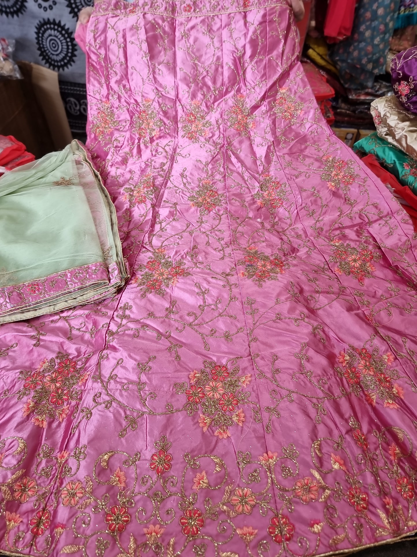 Beautiful designer Semi stitch lengha choli