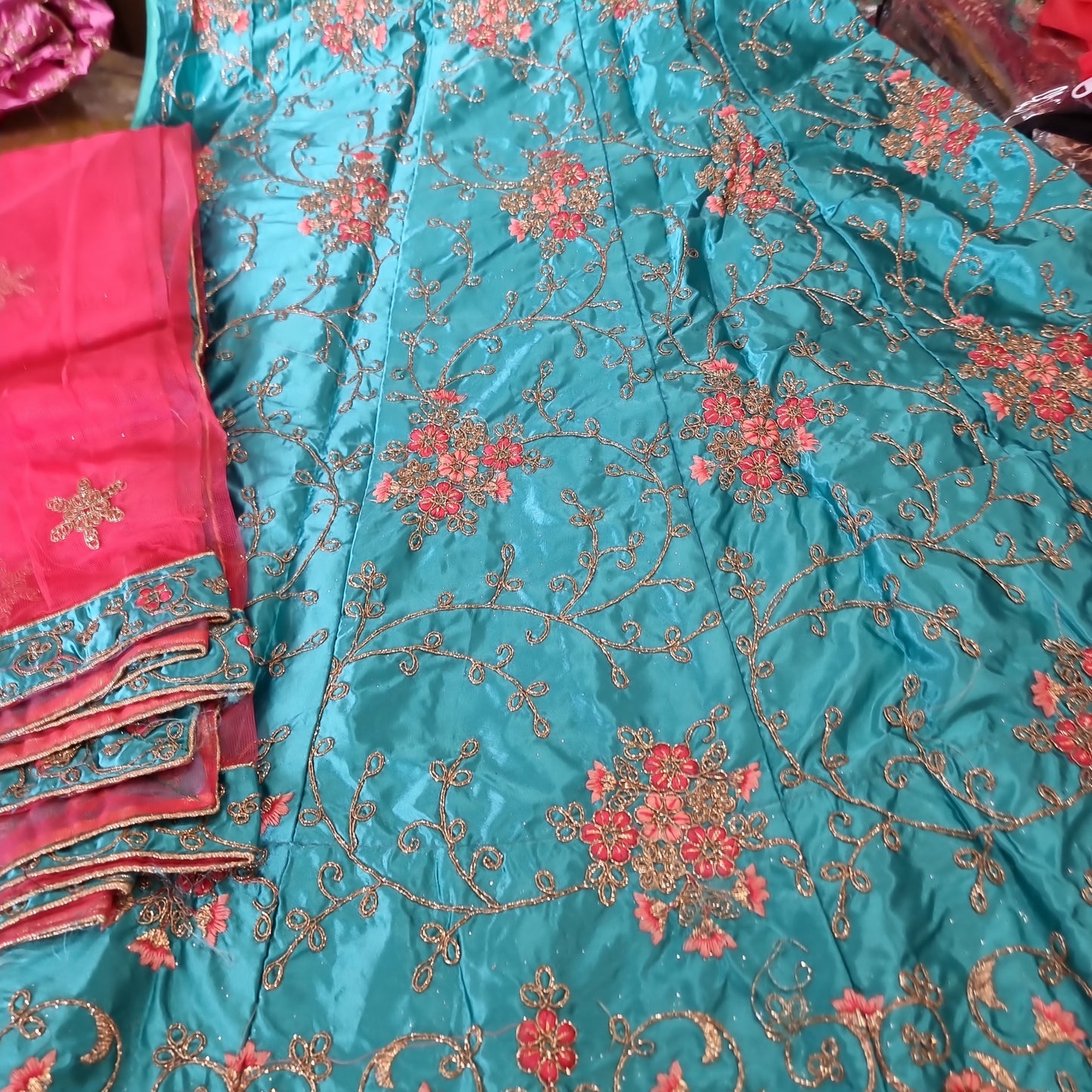 Beautiful designer Semi stitch lengha choli