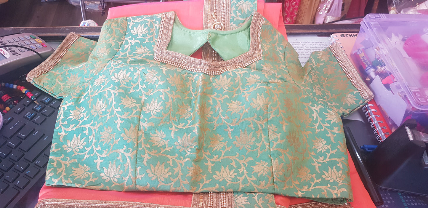 Beautiful designer saree with readymade blouse