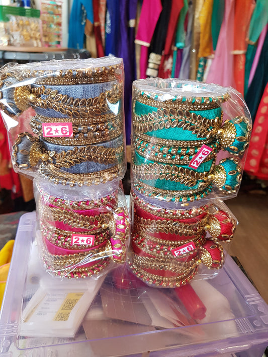 Beautiful designer silk thread bangles