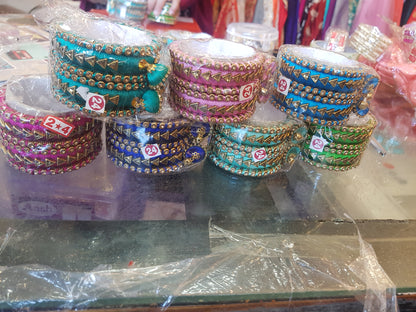 Beautiful designer silk thread bangles