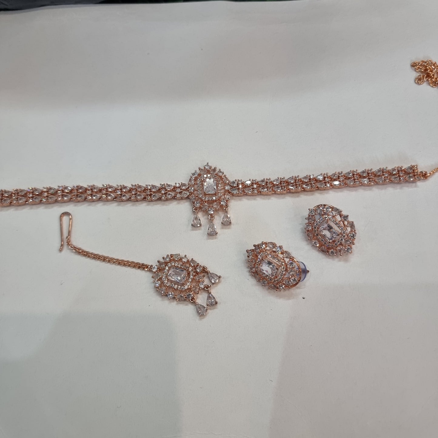 Beautiful designer american daimond necklace set