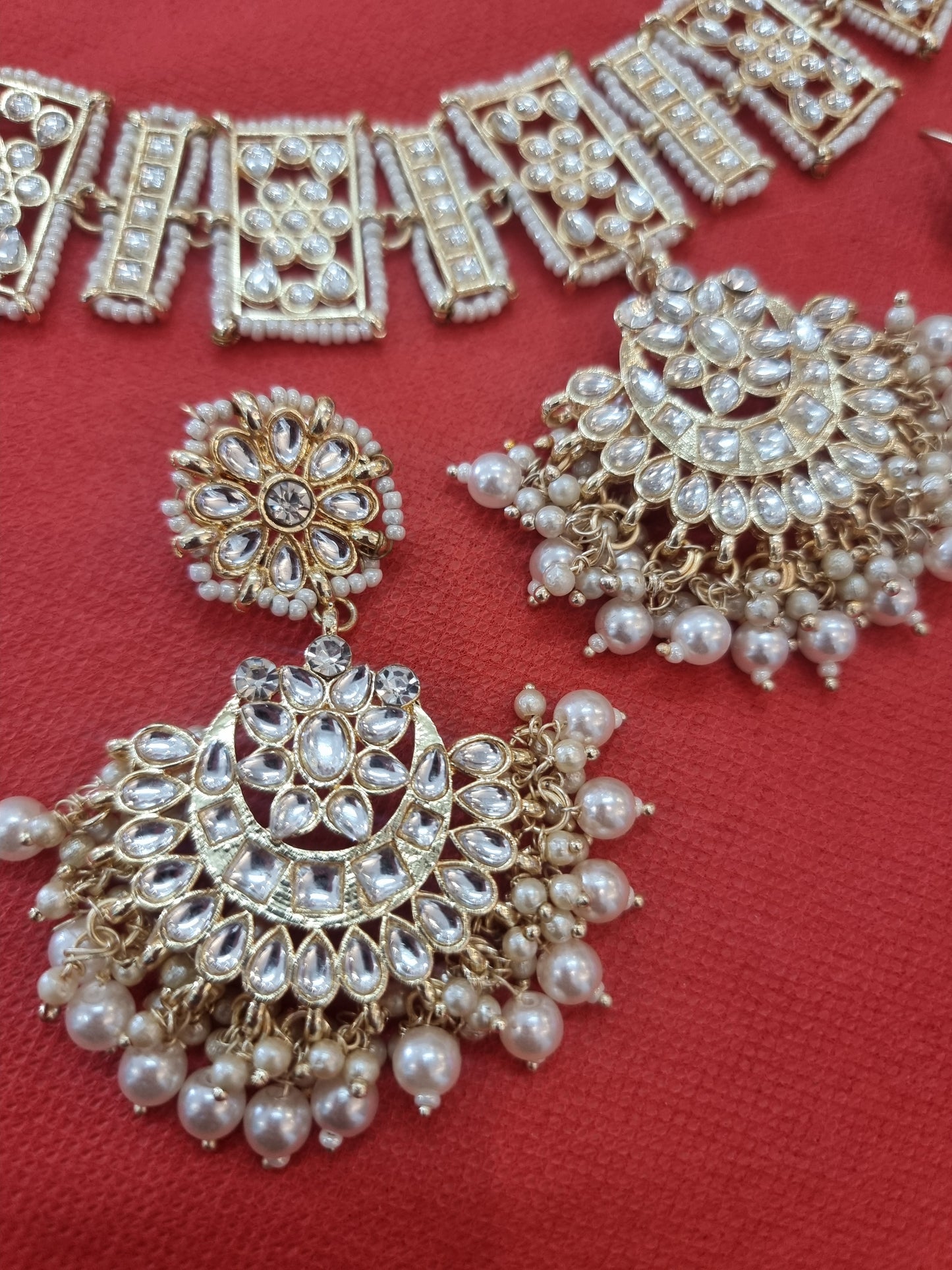 Beautiful designer kundan necklace set