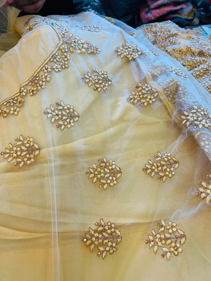 Beautiful designer unstitched lengha