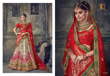 Beautiful designer unstitched silk lengha