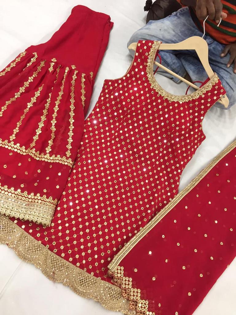 Beautiful designer sharara suit