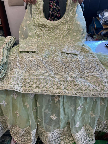 Beautiful designer sharara suit