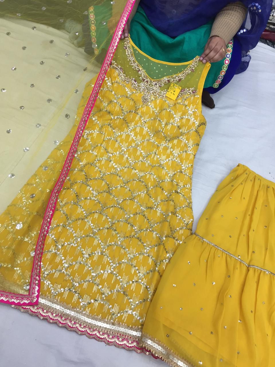 Beautiful designer sharara suit